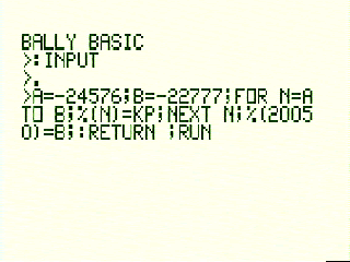 '3x5 Character Set' - Program Loading